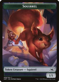 2022 Magic: The Gathering Unfinity - Tokens #008/014 Squirrel Front