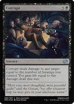 2022 Magic The Gathering The Brothers' War - Foil #88 Corrupt Front