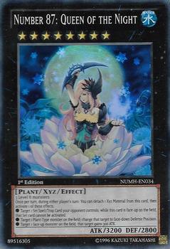 2013 Yu-Gi-Oh! Number Hunters English 1st Edition #NUMH-EN034 Number 87: Queen of the Night Front
