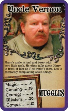 2018 Top Trumps Harry Potter and the Prisoner of Azkaban #NNO Uncle Vernon Front