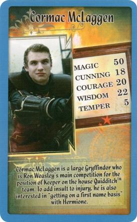 2018 Top Trumps Harry Potter and the Half-Blood Prince #NNO Cormac McLaggen Front