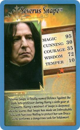 2018 Top Trumps Harry Potter and the Half-Blood Prince #NNO Severus Snape Front