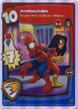 2012 Marvel Super Hero Squad Online Hero's Destiny Expansion #NNO Arachnophobia (Spider-Man & Spider-Woman) Front
