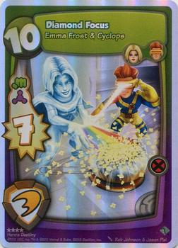 2012 Marvel Super Hero Squad Online Hero's Destiny Expansion #NNO Diamond Focus (Emma Frost & Cyclops) Front