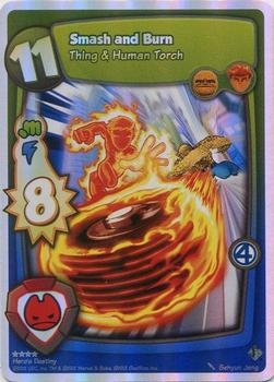 2012 Marvel Super Hero Squad Online Hero's Destiny Expansion #NNO Smash and Burn (Thing & Human Torch) Front