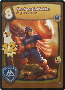 2012 Marvel Super Hero Squad Online Hero's Destiny Expansion #NNO Star-Spangled Soldier (Captain America) Front