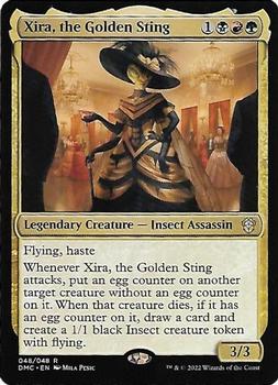 2022 Magic The Gathering Dominaria United Commander #48 Xira, the Golden Sting Front