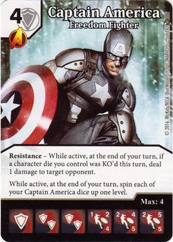 2016 Dice Masters Civil War #5/142 Captain America Front