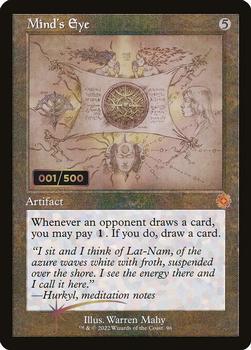 2022 Magic The Gathering The Brothers' War - Retro Frame Artifacts Foil (SN500) #96 Mind's Eye Front