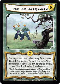 2001 Legend of the 5 Rings A Perfect Cut #55 Plum Tree Training Ground Front