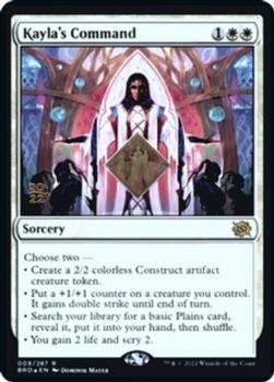 2022 Magic The Gathering The Brothers' War - Prerelease Promos #9 Kayla's Command Front