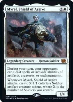 2022 Magic The Gathering The Brothers' War - Prerelease Promos #18 Myrel, Shield of Argive Front