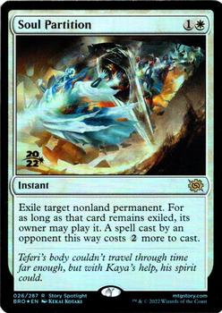 2022 Magic The Gathering The Brothers' War - Prerelease Promos #26 Soul Partition Front