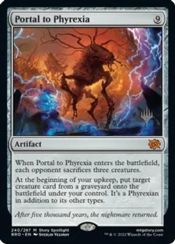 2022 Magic The Gathering The Brothers' War - Planeswalker Stamped Promos #240 Portal to Phyrexia Front