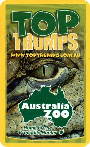2007 Top Trumps Australia Zoo 30 of the Zoo's Wildest Animals #NNO Fat-Boy : Komodo Dragon Back