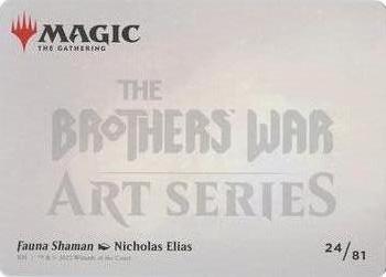 2022 Magic The Gathering The Brothers' War - Art Series #24 Fauna Shaman Back