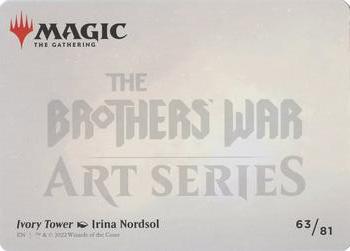 2022 Magic The Gathering The Brothers' War - Art Series #63 Ivory Tower Back