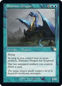 2022 Magic The Gathering The Brothers' War - Commander Decks #95 Shimmer Dragon Front