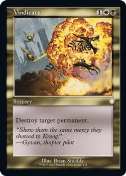 2022 Magic The Gathering The Brothers' War - Commander Decks #131 Vindicate Front