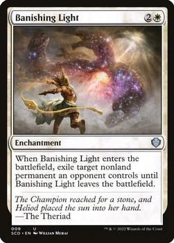 2022 Magic The Gathering Starter Commander Decks #9 Banishing Light Front