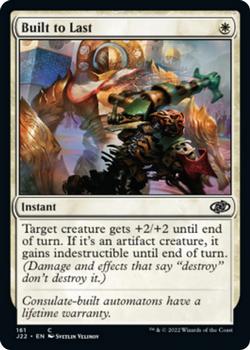 2022 Magic The Gathering Jumpstart 2022 #161 Built to Last Front