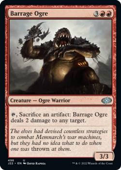 2022 Magic The Gathering Jumpstart 2022 #496 Barrage Ogre Front