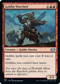2022 Magic The Gathering Jumpstart 2022 #548 Goblin Warchief Front