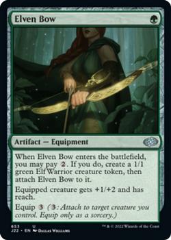 2022 Magic The Gathering Jumpstart 2022 #653 Elven Bow Front