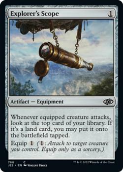 2022 Magic The Gathering Jumpstart 2022 #766 Explorer's Scope Front