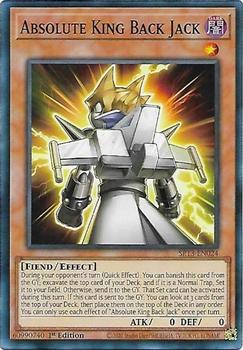 2022 Yu-Gi-Oh! Dark World English 1st Edition #SR13-EN024 Absolute King Back Jack Front