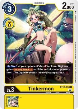 2022 Digimon Xros Encounter #BT10-030 Tinkermon Front