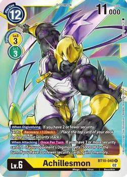 2022 Digimon Xros Encounter #BT10-040 Achillesmon Front