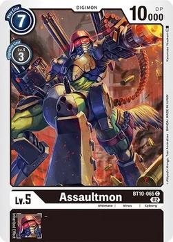2022 Digimon Xros Encounter #BT10-065 Assaultmon Front