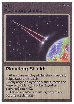 1994 Galactic Empires Beta #B1 Planetary Shield Front