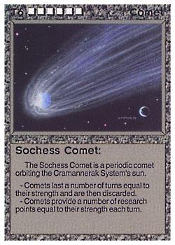 1994 Galactic Empires Beta #T6 Comet - Sochess Comet Front