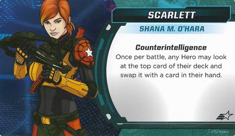 2022 G.I. Joe: Mission Critical - Character Cards #NNO Scarlett Front