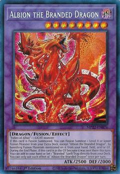 2022 Yu-Gi-Oh! Tin of the Pharaoh's Gods English 1st Edition #MP22-EN076 Albion the Branded Dragon Front