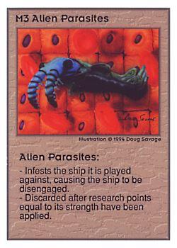 1995 Galactic Empires Universe Edition #M3 Alien Parasites Front