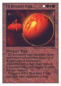 1995 Galactic Empires Universe Edition #T3 Dragon Egg Front