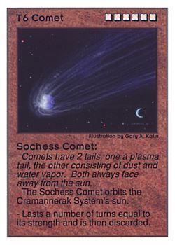 1995 Galactic Empires Universe Edition #T6 Comet - Sochess Comet Front