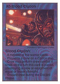 1996 Galactic Empires Advanced Technologes #A5 Blood Clydon Front