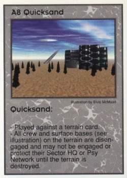 1996 Galactic Empires Persona #A8 Quicksand Front