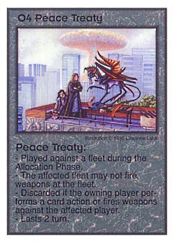 1996 Galactic Empires Persona #O4 Peace Treaty Front
