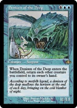 2023 Magic: The Gathering Dominaria Remastered #282 Denizen of the Deep Front
