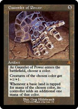 2023 Magic: The Gathering Dominaria Remastered #378 Gauntlet of Power Front