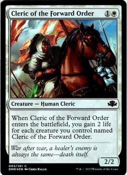 2023 Magic: The Gathering Dominaria Remastered - Dominaria Remastered - Foil #003/261 Cleric of the Forward Order Front
