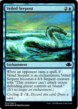 2023 Magic: The Gathering Dominaria Remastered - Dominaria Remastered - Foil #072/261 Veiled Serpent Front