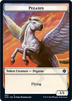 2022 Magic The Gathering Starter Commander Decks - Double Sided Tokens #007/011 Pegasus / Thopter Front