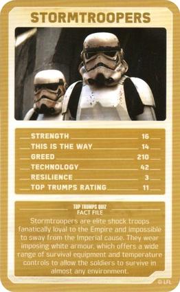 2021 Top Trumps Limited Editions Star Wars The Mandalorian #NNO Stormtroopers Front