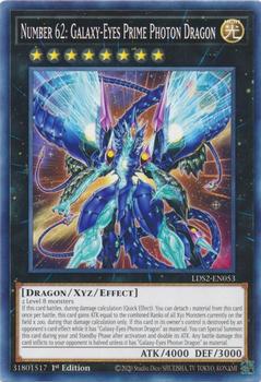 2021 Yu-Gi-Oh! Legendary Duelists: Season 2 - English 1st/Limited Edition #LDS2-EN053 Number 62: Galaxy-Eyes Prime Photon Dragon Front